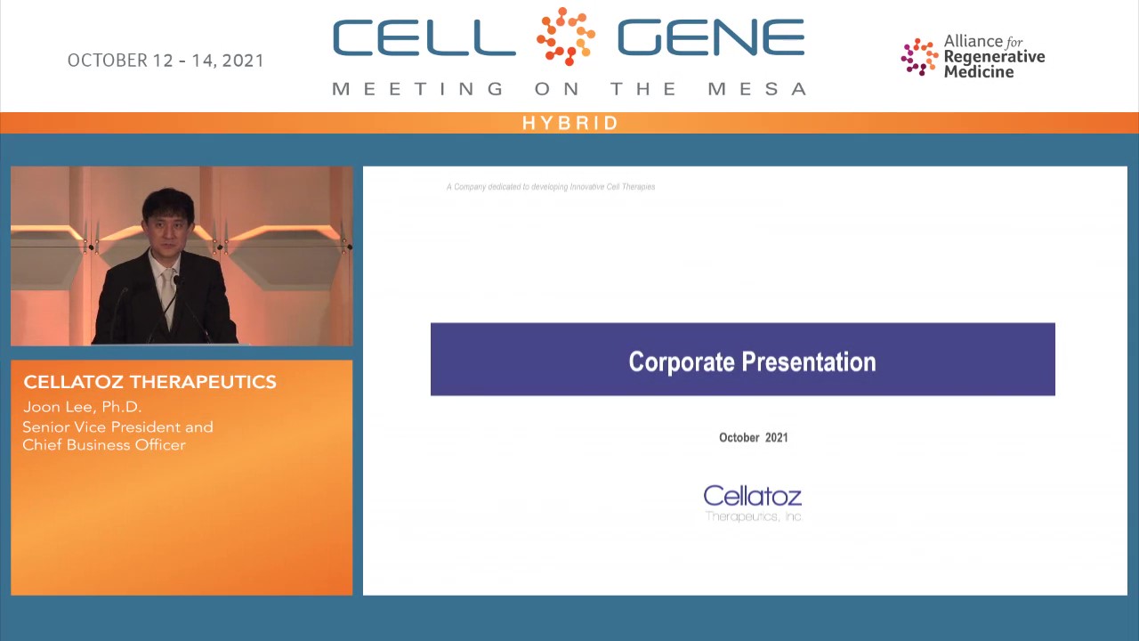Corporate Presentation at the 2021 Cell & Gene Meeting on the Mesa